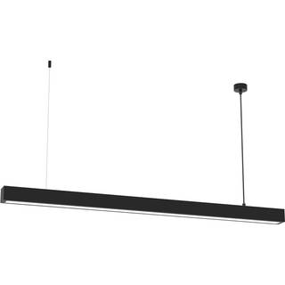 Hængelampe Lungo, sort, længde 124 cm