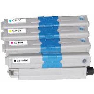 Kompatibel toner OKI C310 - 44469803, 4 stk. rabatpakke 9000 sider