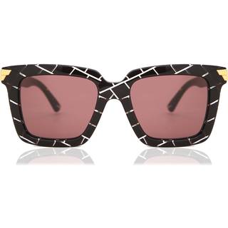Bottega Veneta BV1005SA Asian Fit 004 53 Solbriller Kvinder Burgunder - Burgundy - 53mm