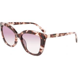 LONGCHAMP Kvinde LO695S 690 Solbriller Plast Havana/Rosa Violet Sommerfugl Skygge