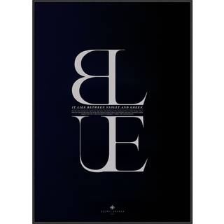 Plakat - Blue Plakat - Str:50 x 70 Cm - Incado