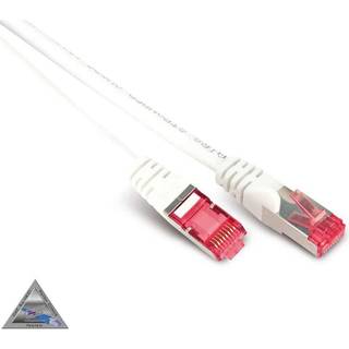 Cat 6a S/FTP LSZH Netværkskabel - Hvid - 0.25 m