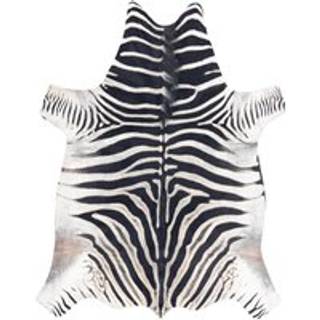 Tæppe Kunstigt oksekødslæder, Zebra G5128-1 hvid-sort hud 100x150 cm
