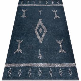 ANTIKA tæppe 121 tek, moderne aztec, vaskbart - antracit 120x170 cm