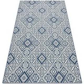 Sisaltæppe SISAL COLOR 19247/699 Firkanter Roma Fliser blå 140x200 cm