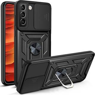 Samsung Galaxy S22 Håndværker Bagside cover m. Magnetisk Kickstand - Sort