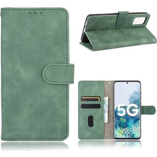 Samsung Galaxy S20 FE / S20 FE (5G) Læder Flip Cover m. Pung - Grøn