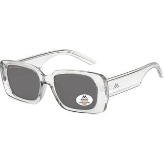 Montana Briller MP76 Polarized MP76C 54 Solbriller Mænd Krystalklar - Transparent Grey - 54mm