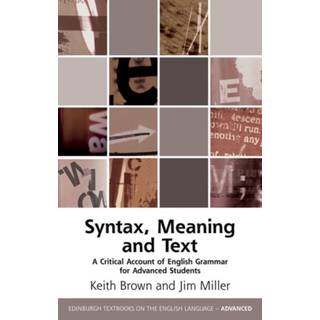 A Critical Account of English Syntax