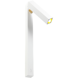 Mick Snooze væglampe 1.0, mat hvid/ guld