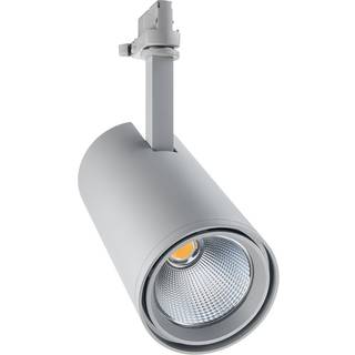 Noxion LED lysskinner 3-fase Spot Accento grå 35W 3100lm 36D - 930 varm hvid | bedste farvegengivelse