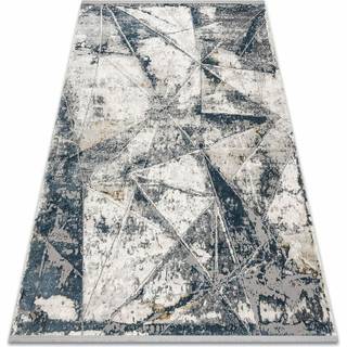 Tæppe moderne TULS 51326 Geometrisk, mosaik elfenben / blå 80x150 cm