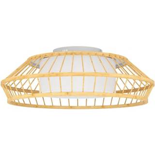 EGLO connect.z YUKU-Z LED LED loftlampe, Ø46 cm, RGBTW, hvid/bambus