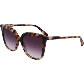 LONGCHAMP Kvinde LO728S 239 Solbriller Acetat Havana Brun Firkantet Normal Normal