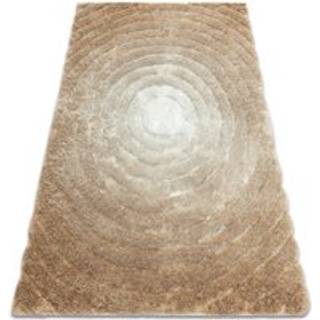Tæppe moderne FLIM 008-B1 lurvet, cirkler - Strukturelle beige 160x220 cm
