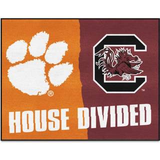 Fanmats 7098 Clemson / South Carolina House Divided Rug - 34 in. X 42,5 in.
