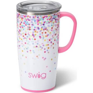 Swig Life 22oz rejse krus isoleret tumbler med h?ndtag og l?g kopholdervenlig opvaskemaskine sikker rustfrit st?l rejse kaffekop isoleret krus me