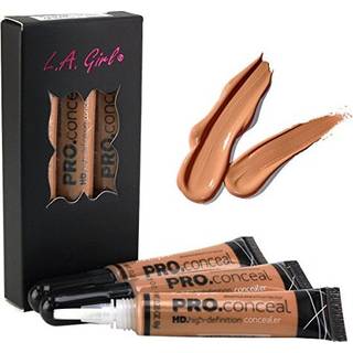 La Girl HD Pro Conceal High Definition Concealer (Toffee) (pakke med 3)