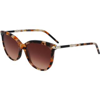 LONGCHAMP Kvinde LO727S 239 Solbriller Acetat Havana Brun Geometrisk Normal Skygge