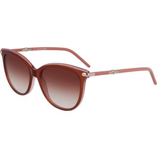 LONGCHAMP Kvinde LO727S 207 Solbriller Acetat Brun Brun Geometrisk Normal Normal