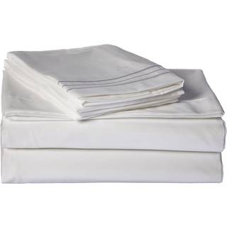 Sweet Home Collection Supreme 1800-serien 4-dele lagners?t egyptisk kvalitet dyb lomme - King White