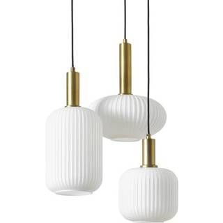 Cluster-Pendel lampe Candela af opalglas