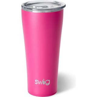 Swig Life 32oz Isoleret tumbler Rejser kaffetumbler med l?g kopholder Venlig rejsekaffe krus rustfrit st?l termos med l?g (varm lyser?d)