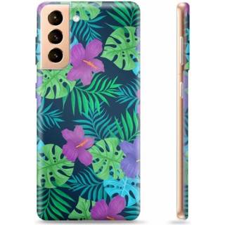 Samsung Galaxy S21+ 5G TPU Cover - Tropiske Blomster