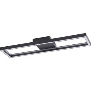 Lucande Smart LED-loftslampe Tjado, 100 cm, sort, RGBW