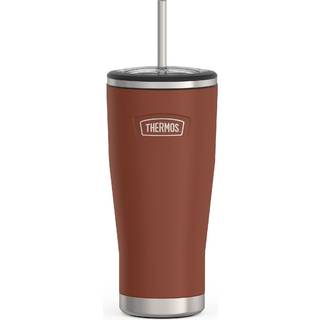Thermos Icon Series rustfrit stål koldt tumbler med halm 24 ounce sadel