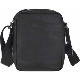 Umhängetasche Leder 18x20cm Pure Black 1104-20 | Greenburry.de