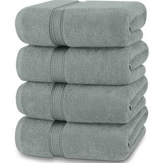 Utopia h?ndkl?der 4 pakke premium badeh?ndkl?der s?t (27 x 54 tommer) 100% ring spundet bomuld 600 gsm let og st?rkt absorberende hurtige t?rrend