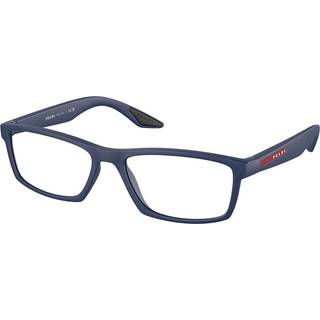 Prada Linea Rossa Mand PS 04PV U631O1 Optiske stel Injiceret Blå Transparent Firkantet Normal