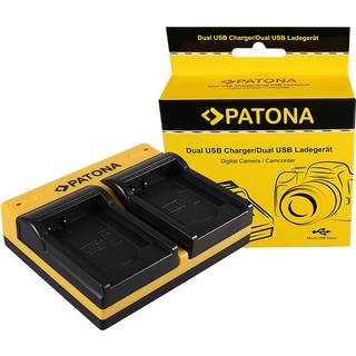 Dual oplader til Panasonic DMW-BCK7 Lumix DMC78FXW DMC-78FXW DMCFH2 DMC-FH2