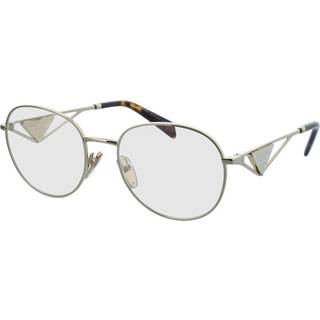 Prada Kvinde PR A50V ZVN1O1 Optiske stel Metal Guld Transparent Rund Normal