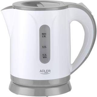 Adler Elkedel AD 1371g - kettle - white/grey - Hvid/grå - 850 W