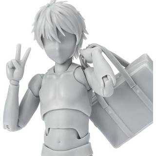 Tamashii Nations - Tamashii - Body -kun -School Life -Edition DX Set (Gray Color Ver.) Bandai Spirits S.H.Figuarts Action Figur