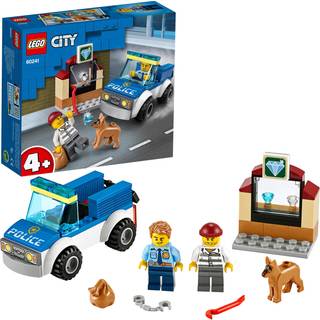 LEGO CITY Police Dog Unit 60241 Police Toy Cool Building Set til Kids (67 stykker)