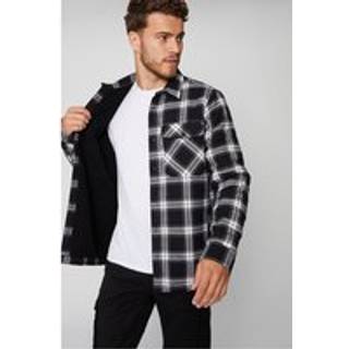Threadbare 100% bomuld Check Teddystof foret Shacketmedium