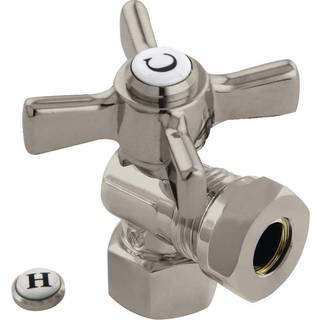 Kingston Brass CC44108ZX 1/2 """" FIP X 1/2 """" eller 7/16 """" Slip Luge Valve Valve B?rstet nikkel