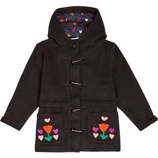 Stella McCartney Kids Embroidered coat - black - Y 6