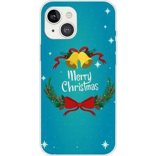 iPhone 13 Fleksibelt Plast Bagside Julecover - Merry Christmas - Juleklokker