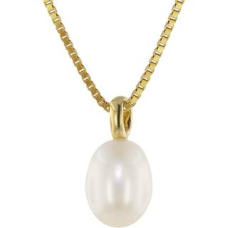 trendor 39058 Perlen-Anhänger Gold 333/8kt mit vergoldeter Silberkette