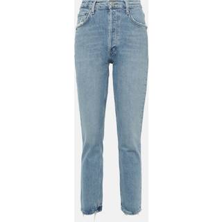 Agolde Riley high-rise straight jeans - blue - L