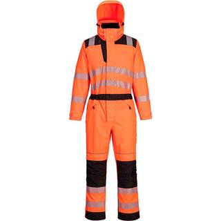 PW3 hi-vis regn kedeldragt - Orange/Sort (Størrelse: XXXL)