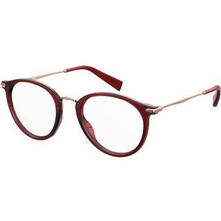 Levi&#39;s LV 5006 C9A 50 Briller Kvinder Rød - Transparent Red - 50mm