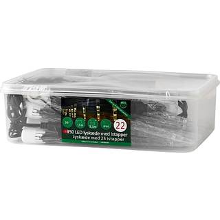 Q-line lyskæde med istapper med 50 LED - varm hvid