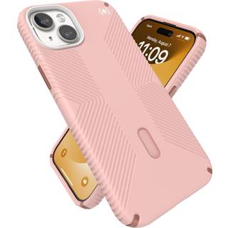 Speck - Presidio Grip MagSafe ClickLock Dhalia Pink / Rose Copper - iPhone 14 Plus & 15 Plus