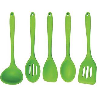 Bedre Houseware 3500/g 5-delt silikone-madlavningsredskaber Sæt standardgrøn