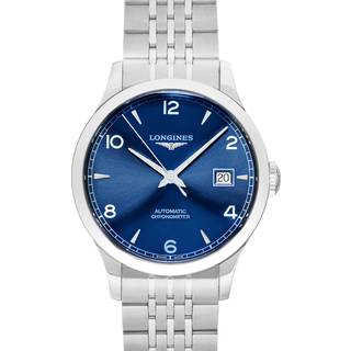 Longines L2.820.4.96.6 Record Blå/Stål Ø38.5 mm